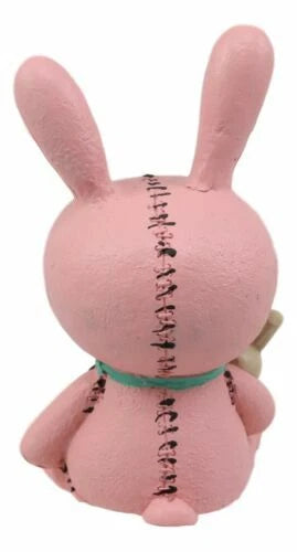 Furrybones Pink Bunnie Bun Rabbit Skeleton Figurine Small Furry Bones Skull-5