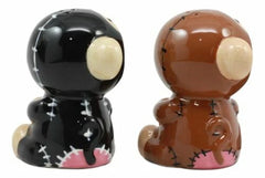 Furrybones Twins Voodoo Skeleton Monkeys Ceramic Salt Pepper Shakers Set-6