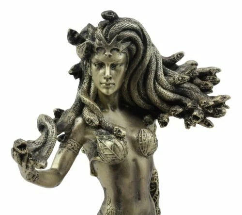 Greek Goddess The Temptation Of Medusa Statue Luring Gorgon's Gaze Figurine-6