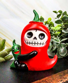 Furrybones Skeleton Chilito Hot Red Chili Pepper Figurine 3.25"H-2
