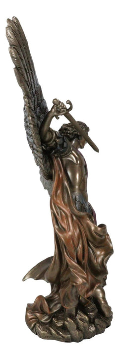 Archangel Saint Michael With Chained Satan On His Feet Collectible Figurine-4