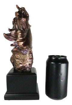 Figura de busto de cabeza de semental de caballo corriendo de Western Wildlife con base de trofeo-3
