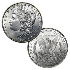 1896 P Morgan Silver Dollar $1 Brilliant Uncirculated BU 90% Silver-1