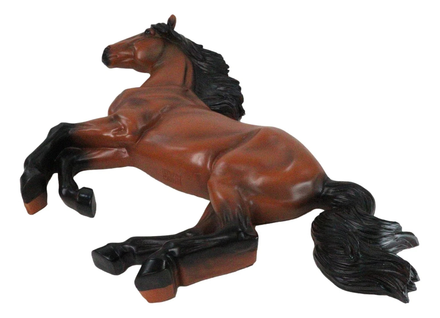 Western Running Brown Chestnut Horse Wall Decor Sculpture 15.5" Wide-5