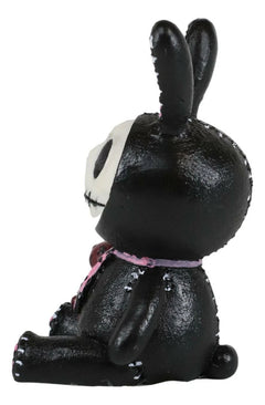 Furry Bones Bun Bun Black Pink Polkadot Tie Bunny Rabbit Skeleton Figurine-3