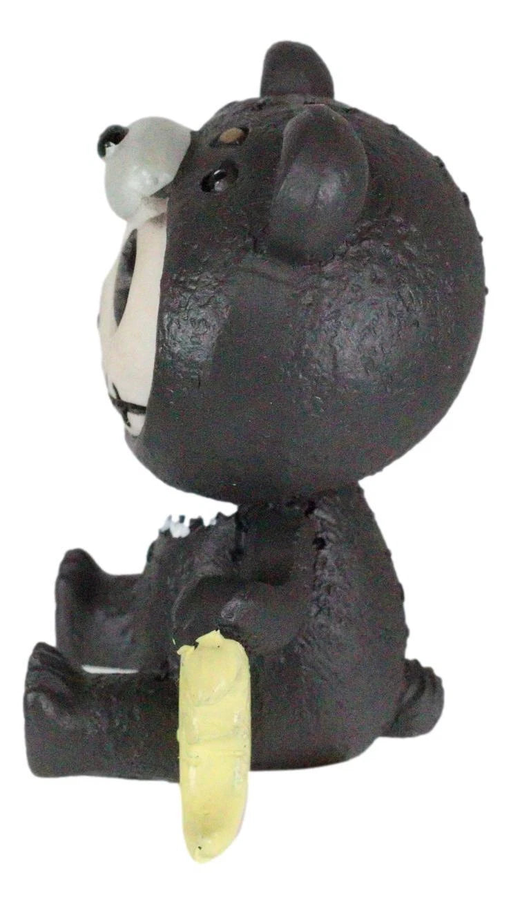 Furrybones Kuma The Black Teddy Bear Costume Skeleton Figurine Furry Bones-4