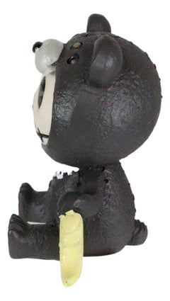 Furrybones Kuma The Black Teddy Bear Costume Skeleton Figurine Furry Bones-4