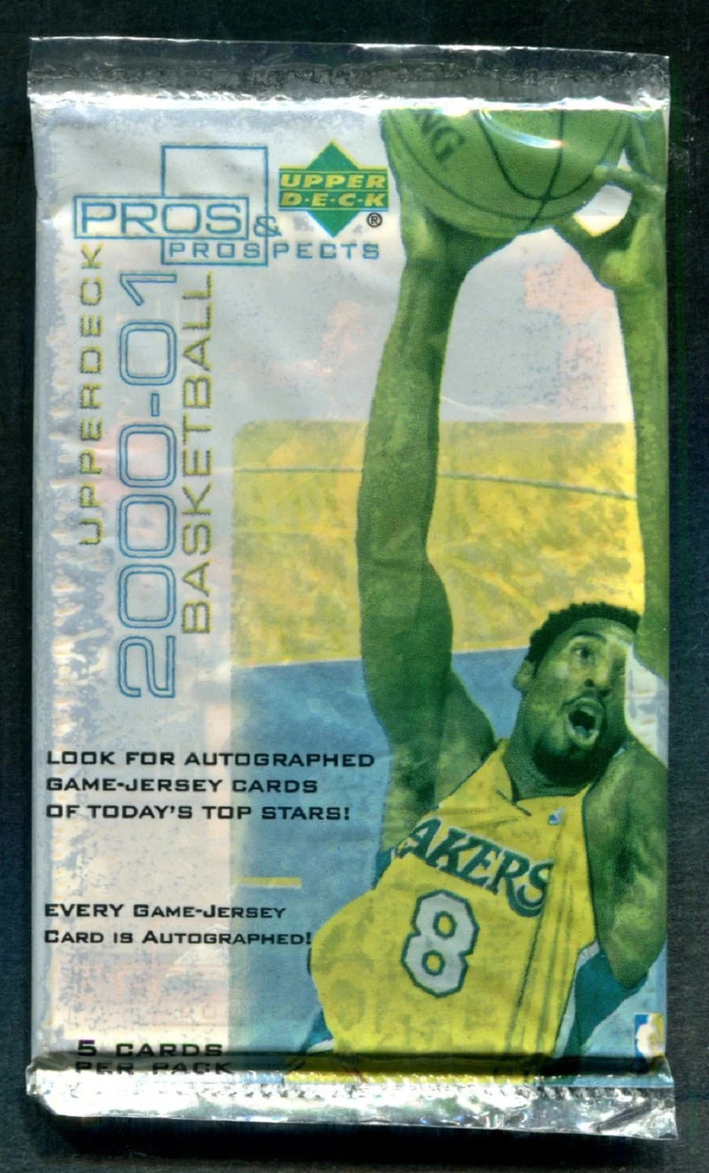 2000/01 Upper Deck Pros & Prospects Basketball Unopened Pack (5)-1