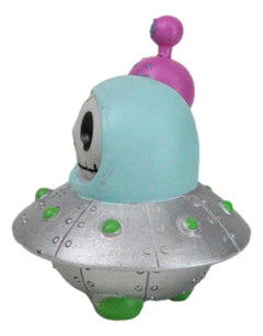 Furrybones UFO ET Alien Planetary Space Ship Dish Skeleton Figurine Furry Bones-3