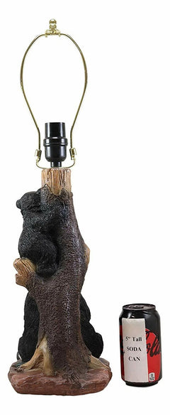 Story Time Fable Mother Bear Reading Book To Her Cub By Tree Table Lamp-5