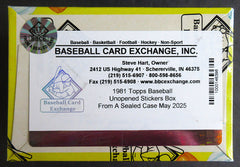 1981 Topps Baseball Unopened Album Stickers Box (FASC)-3