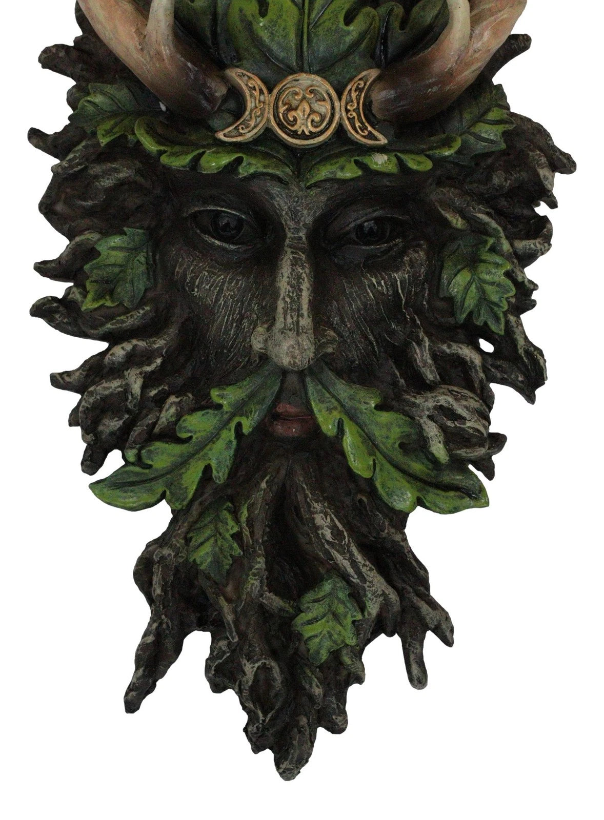 Antler King Crown Celtic Greenman Wicca Triple Moon Tree Ent Wall Decor Plaque-3