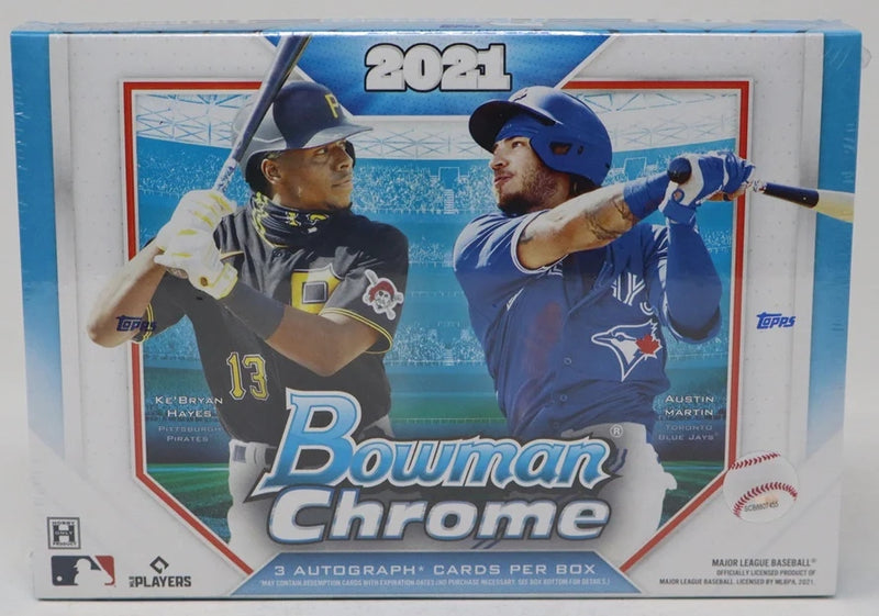 2021 Bowman Chrome Baseball Box (HTA) (3 Autos)-1
