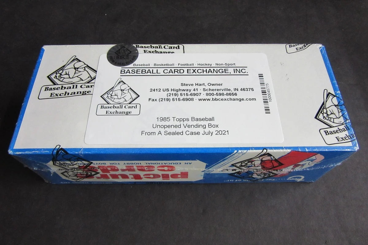 1985 Topps Baseball Unopened Vending Box (FASC)-2