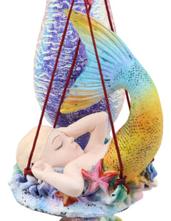 Sheila Wolk Ocean Mer Birth Baby Merboy Rainbow Seahorse Delivery Statue-4