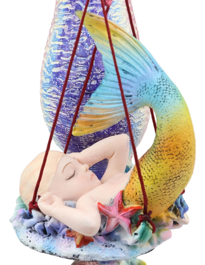 Sheila Wolk Ocean Mer Birth Baby Merboy Rainbow Seahorse Delivery Statue-4