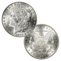 1880 S Morgan Silver Dollar $1 Brilliant Uncirculated BU 90% Silver-1