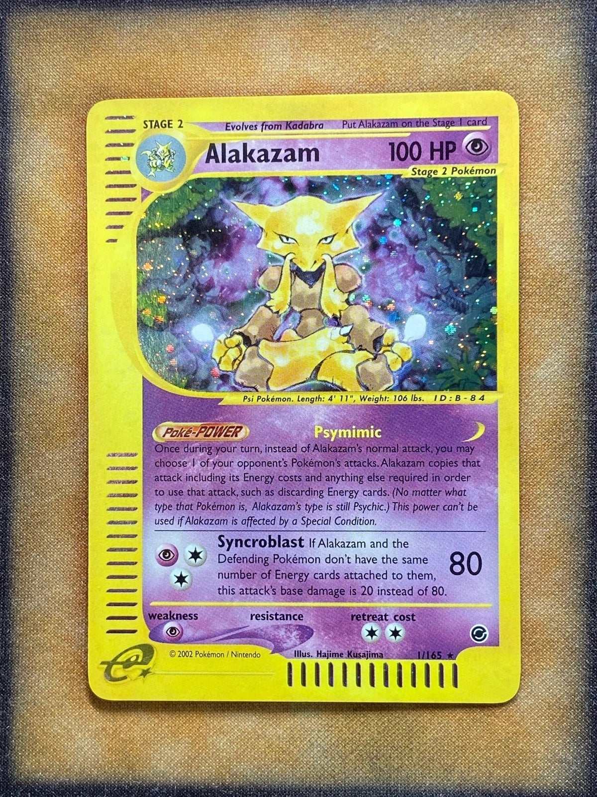 Pokemon Alakazam 1/165 Expedition Holo Rare NM
