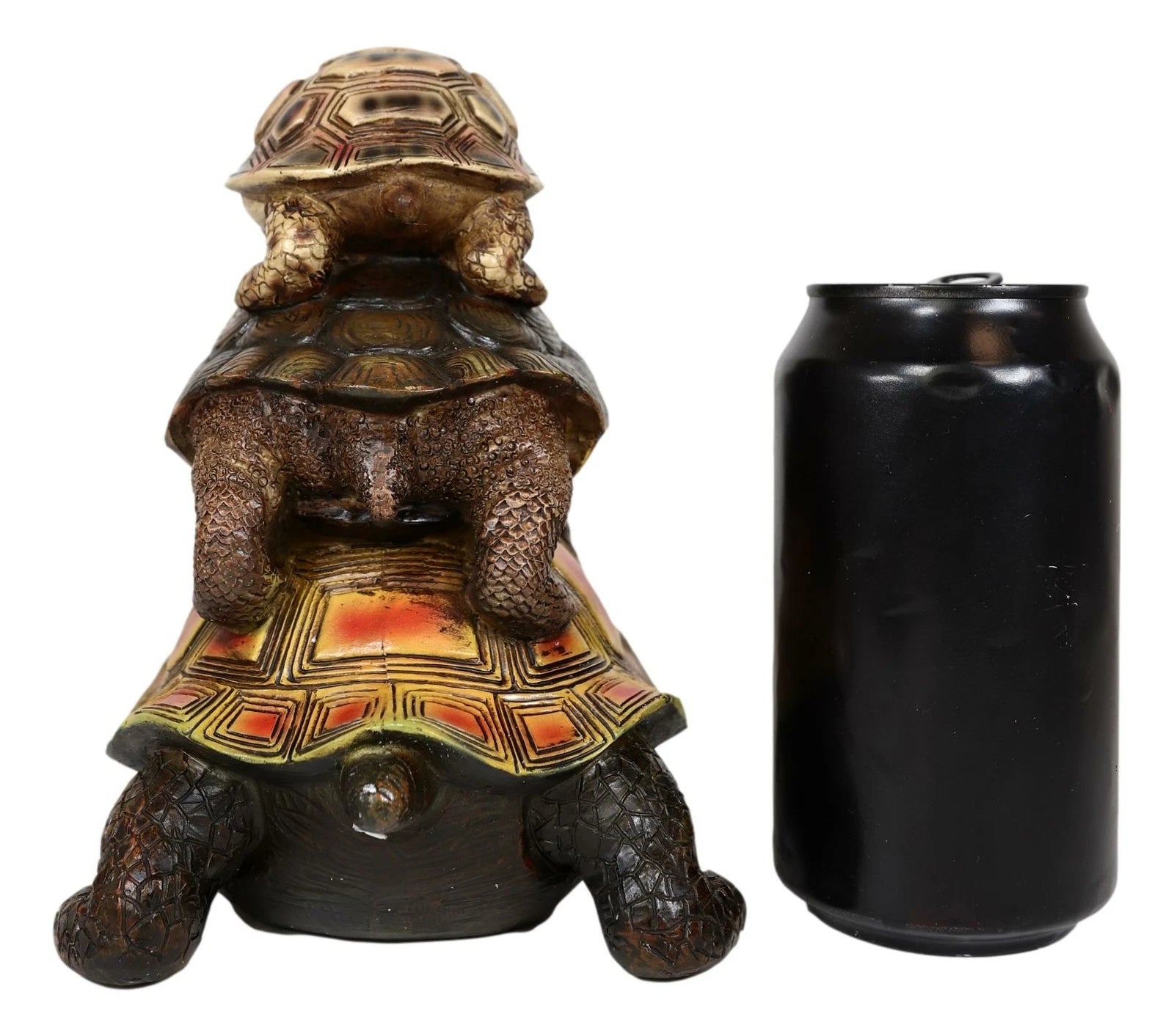 Figura de tortugas acrobáticas apiladas de reptil marino náutico Feng Shui