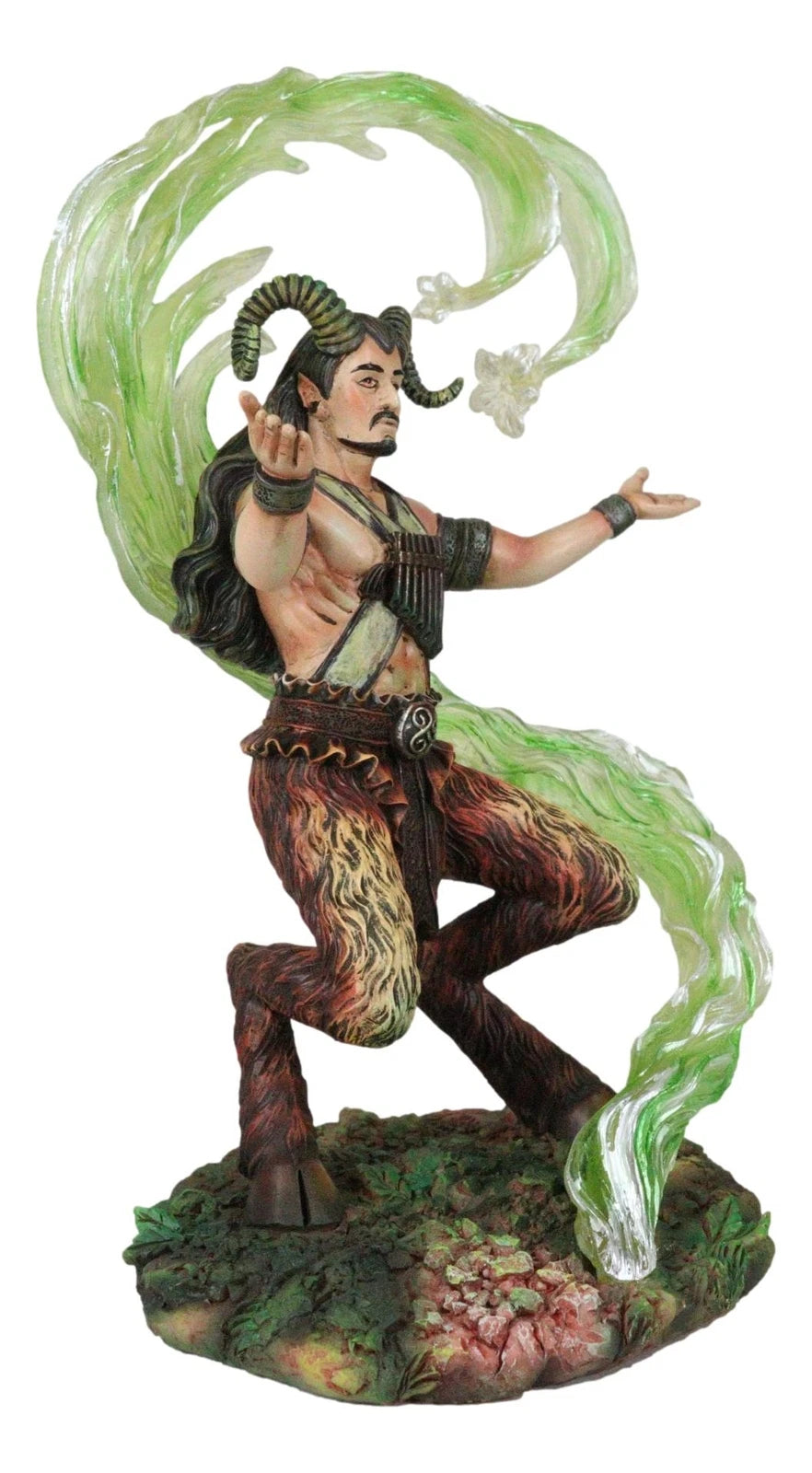 Earth Elemental Bender Wizard Sorcerer Satyr Pan Faunus Summoning Magic Statue-4