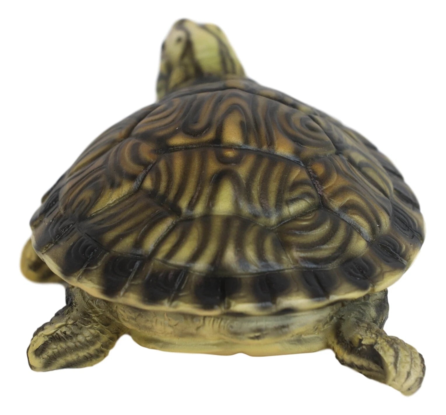 Lifelike Yellow Bellied Slider Turtle Tortoise Figurine 4.75"L Zen Feng Shui-3