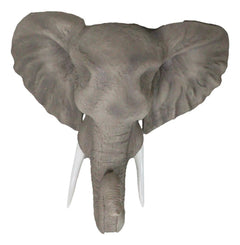 Large 19"L Sahara Elephant Wall Bust For Home Decor Wall Plaque Hanging Statue-4