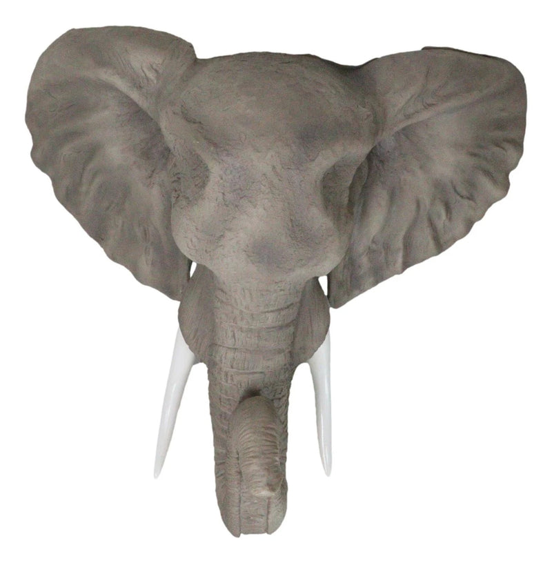 Large 19"L Sahara Elephant Wall Bust For Home Decor Wall Plaque Hanging Statue-4