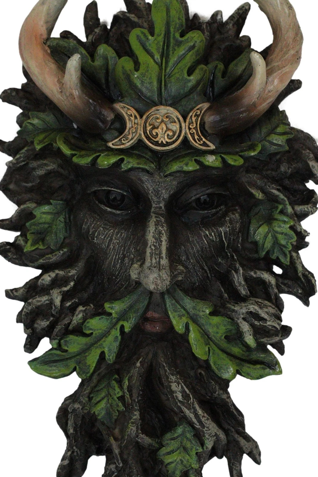 Antler King Crown Celtic Greenman Wicca Triple Moon Tree Ent Wall Decor Plaque-4