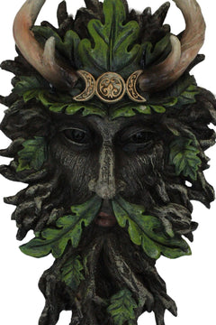Antler King Crown Celtic Greenman Wicca Triple Moon Tree Ent Wall Decor Plaque-4