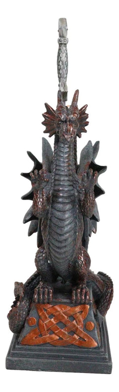 Guardian Double Dragons With Celtic Rune Sword Letter Opener Figurine Set-3