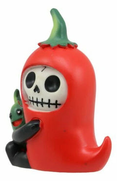 Furrybones Skeleton Chilito Hot Red Chili Pepper Figurine 3.25"H-4