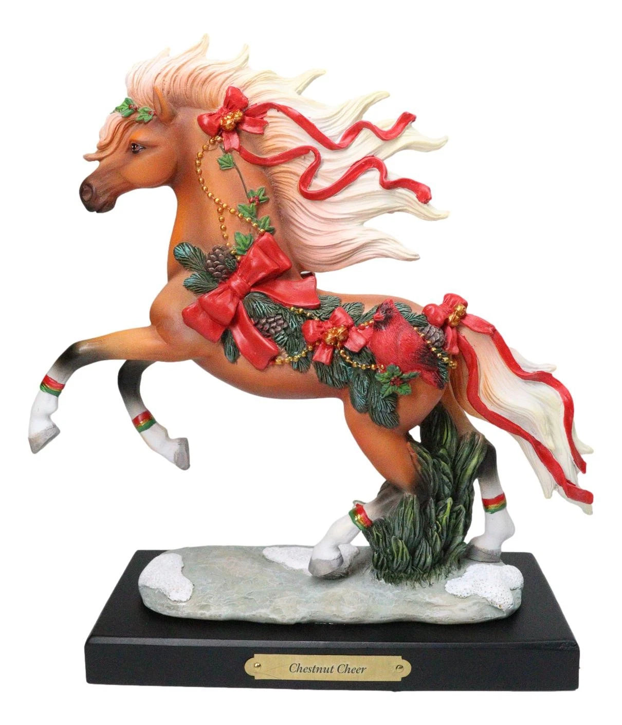 Chestnut Cheer Prancing Steed Horse Western Decor Figurine By Laurie Prindle-3