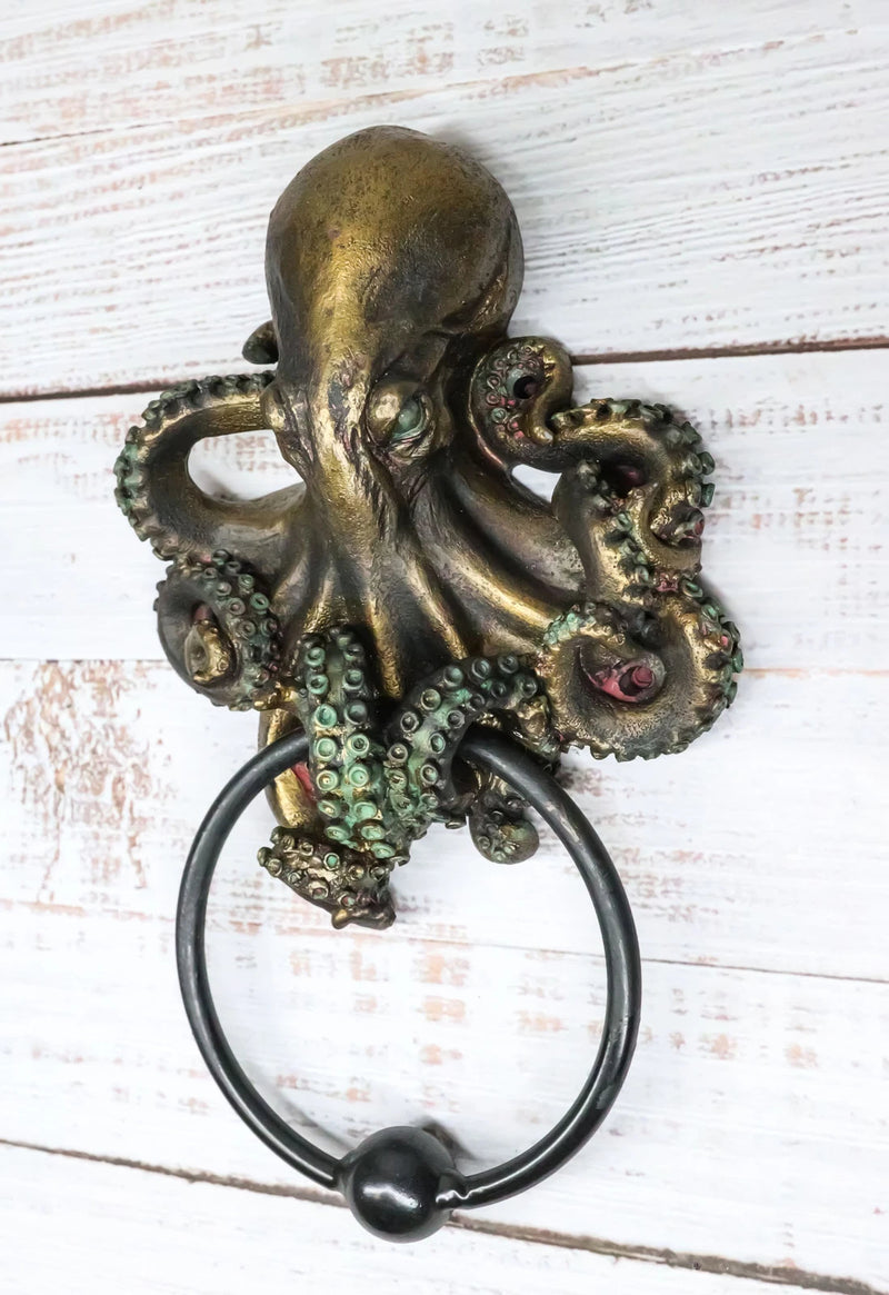 Deep Ocean Creature Octopus Door Knocker 8.5"Tall Kraken Monster Cthulhu-5