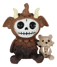 Furry Bones Warren The Mammoth And Sabretooth Tiger Skeleton Furrybones Figurine-5