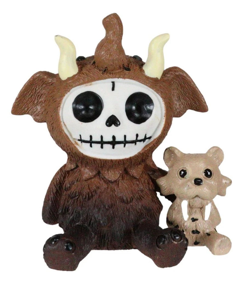 Furry Bones Warren The Mammoth And Sabretooth Tiger Skeleton Furrybones Figurine-5