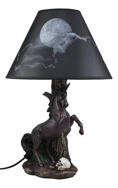 Unicorn Table Lamp, Sculptural Fantasy Desktop Night Light with Starry Sky Shade, 19" Tall, Bedroom, Living Room, Kids Room, Office Desk, Home Decor, Magical Gift-8