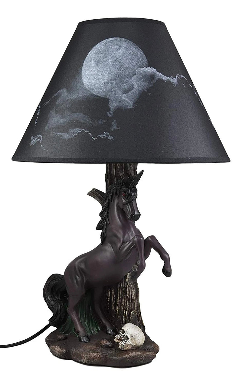 Unicorn Table Lamp, Sculptural Fantasy Desktop Night Light with Starry Sky Shade, 19" Tall, Bedroom, Living Room, Kids Room, Office Desk, Home Decor, Magical Gift-8