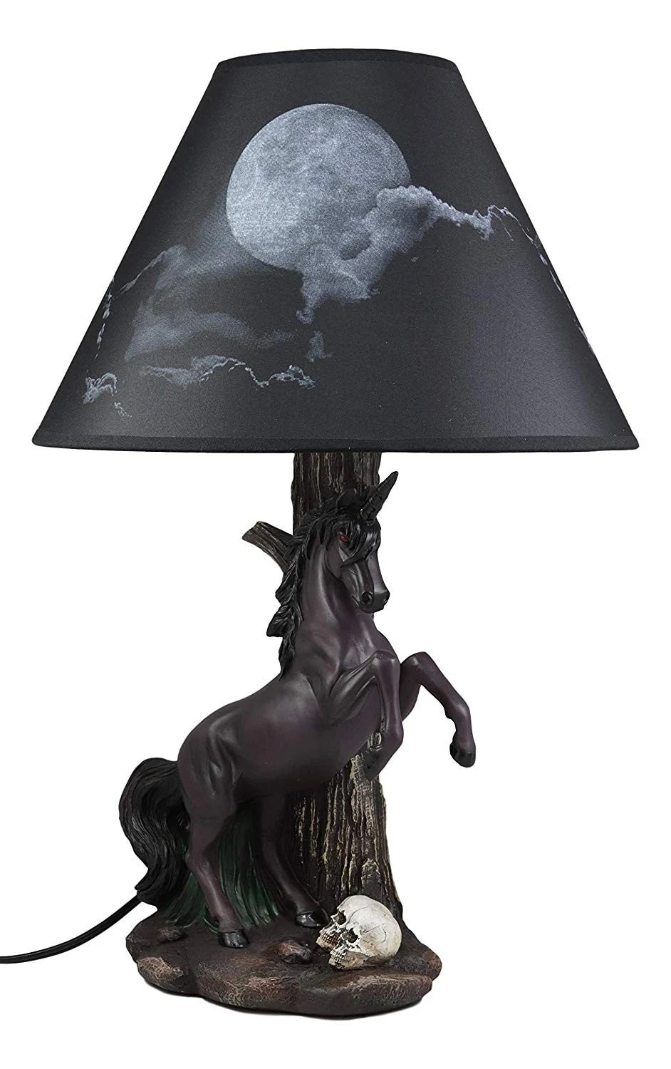 Unicorn Table Lamp, Sculptural Fantasy Desktop Night Light with Starry Sky Shade, 19" Tall, Bedroom, Living Room, Kids Room, Office Desk, Home Decor, Magical Gift-8