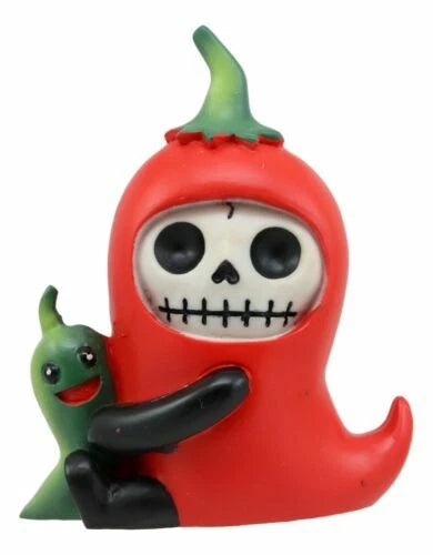 Furrybones Skeleton Chilito Hot Red Chili Pepper Figurine 3.25"H-7