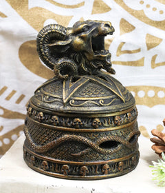 Baphomet Backflow Incense Cone Burner Trinket Jewelry Box-1