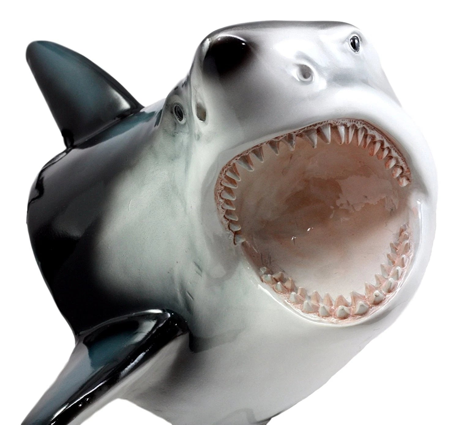 Beware of Great White Shark Jaws Mako Predator Wall Mount Plaque Figurine Decor