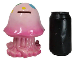 Whimsical Nautical Marine Pink Sea Jellyfish Money Coin Savings Piggy Bank-3