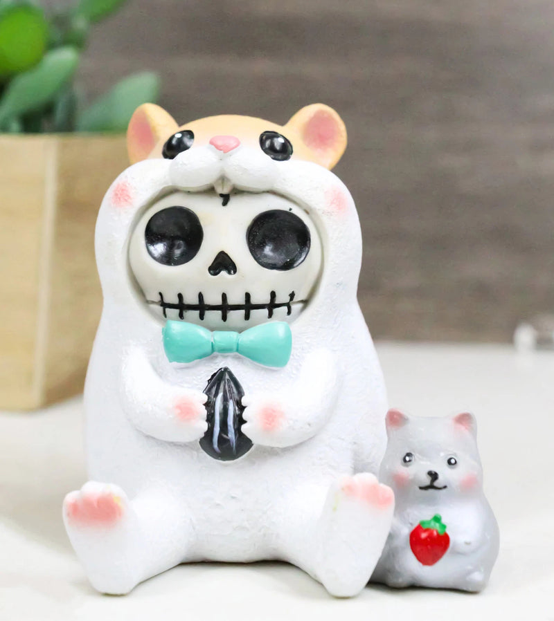 Furrybones Hammy Ribbon Hamster With Guinea Pig Skeleton Furry Bones Figurine-1