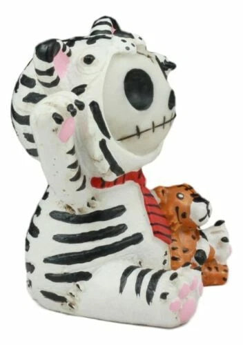 Furry Bones White Tigrrr Snow Tiger Skeleton Monster Table Top Ornament Figurine-3