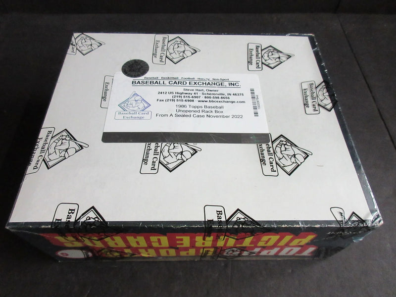 1986 Topps Baseball Unopened Rack Box (FASC)-2
