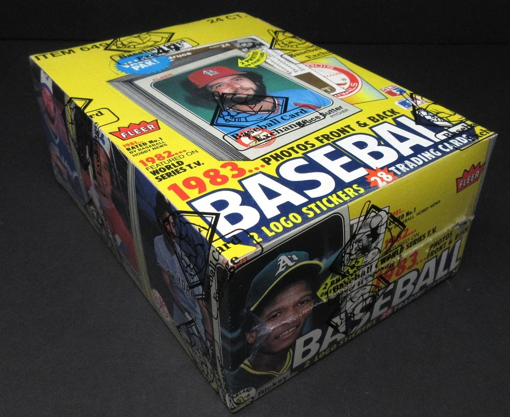 1983 Fleer Baseball Unopened Cello Box (BBCE)-5