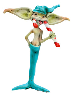 Amy Brown Christmas Fairy And Candy Cane Gremlin Naughty List Collectible Statue-4