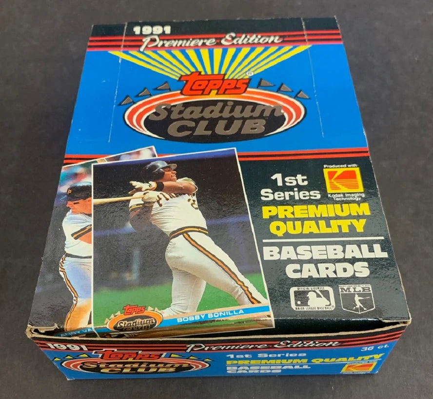 1991 Topps Stadium Club Baseball Series 1 Box (36/12)