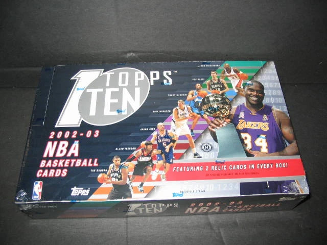 2002/03 Topps Ten Basketball Box (Hobby) (24/8)