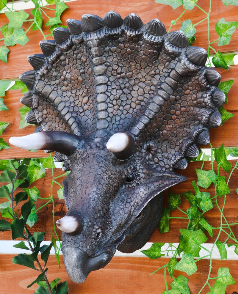 Jurassic Triceratops Wall Head Large 15.25" H Hanging Wall Decor Plaque-2